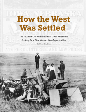 How The West Was Settled - Archives