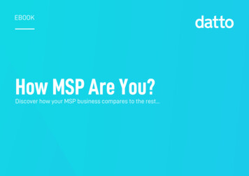 How MSP Are You? - Datto