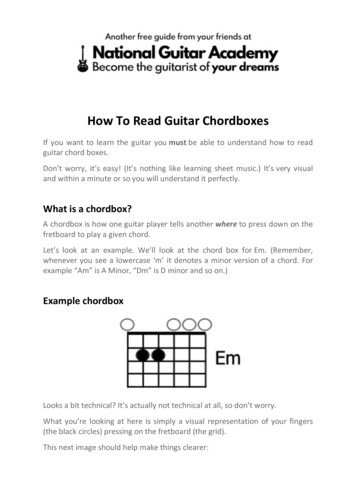 How To Read Guitar Chordboxes - National Guitar Academy
