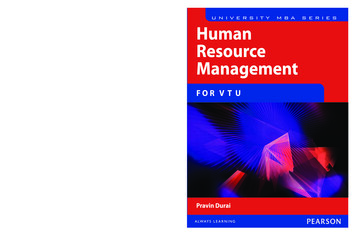 Human Resource Management - ASC Degree College