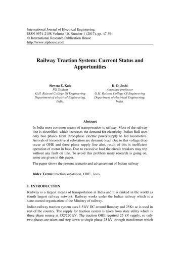 Railway Traction System: Current Status And Apportunities
