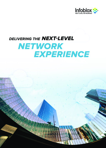 DELIVERING THE NEXT LEVEL NETWORK EXPERIENCE - Infoblox