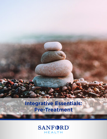 Integrative Essentials: Pre-Treatment - Sanford Health