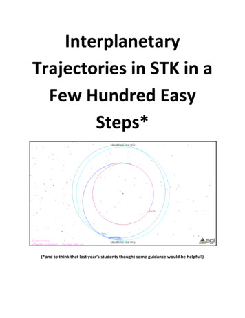 Interplanetary Trajectories In STK In A Few Hundred Easy Steps*