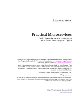 Practical Microservices - The Pragmatic Programmer