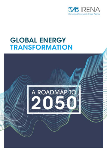 Global Energy Transformation - Irena