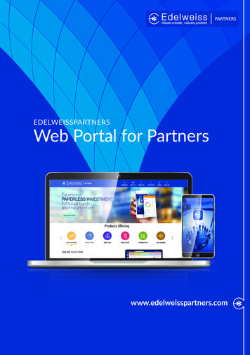 EDELWEISSPARTNERS Web Portal For Partners