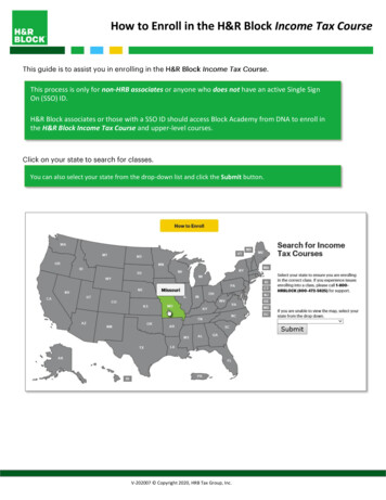 How To Enroll In The H&R Block Income Tax Course - CSOD