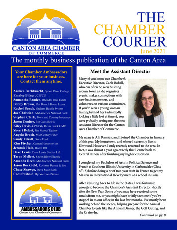 THE CHAMBER COURIER - Canton, Illinois