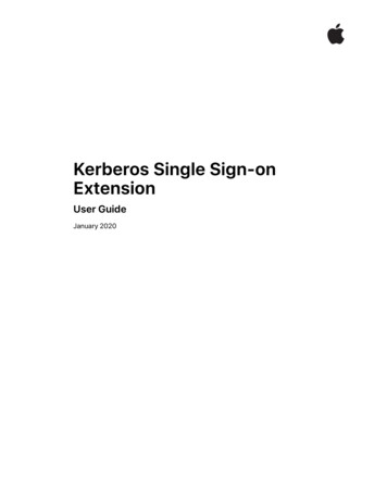 Kerberos Single Sign On Extension User Guide - Apple