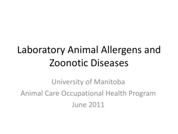 Laboratory Animal Allergens And Zoonotic Diseases