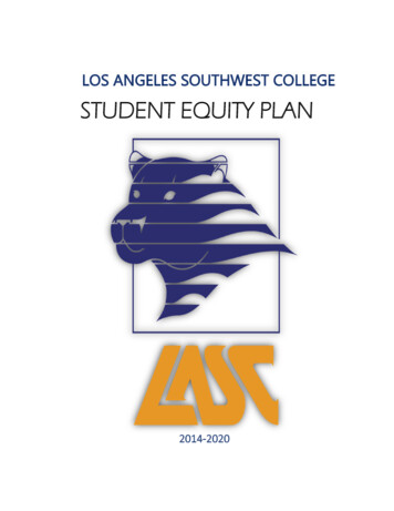 Los Angeles Southwest College Student Equity Plan