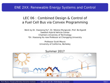 ENE 2XX: Renewable Energy Systems And Control - ECAL
