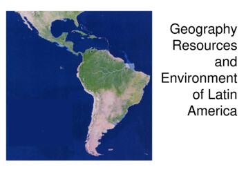 Geography Resources Environment Of Latin America