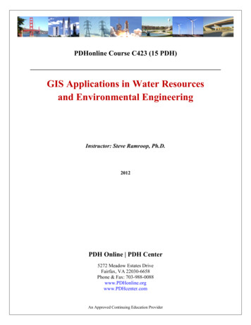GIS Applications In Water Resources And Environmental Engineering