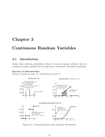 Chapter 3 Continuous Random Variables - PNW