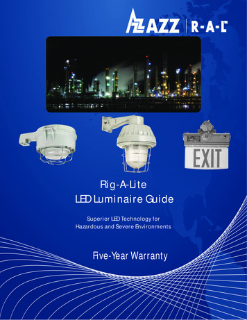 Rig-A-Lite LED Luminaire Guide - Advantek Lighting