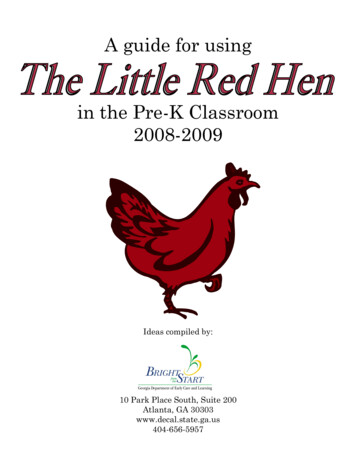 A Guide For Using In The Pre-K Classroom 2008-2009