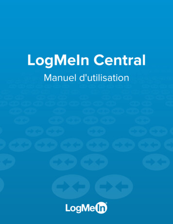 LogMeIn Central Manuel D'utilisation - LogMeIn Pro User Guide