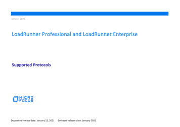 LoadRunner Professional And LoadRunner Enterprise . - Micro Focus