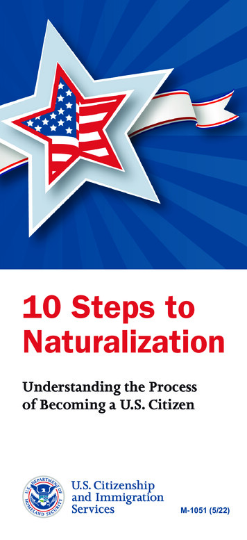 10 Steps To Naturalization - USCIS