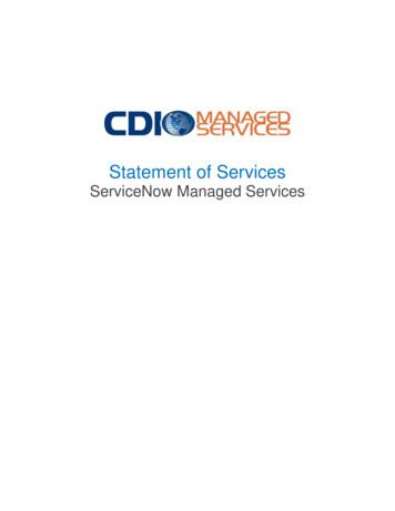 ServiceNow Managed Services - Cdillc 