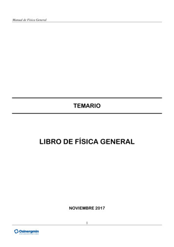 LIBRO DE FÍSICA GENERAL - Osinergmin