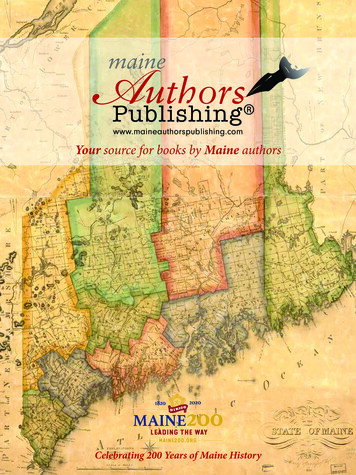 Map Catalog - Maine Authors Publishing