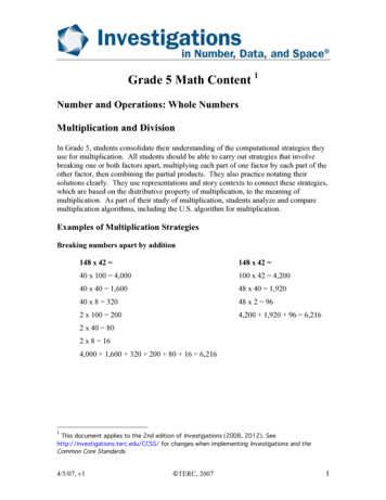 Grade 5 Math Content 1 - Investigations3