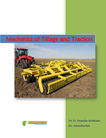 Mechanics Of Tillage And Traction - AgriMoon