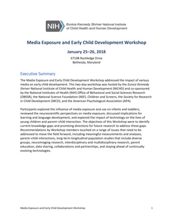 Media Exposure And Early Child Development Workshop