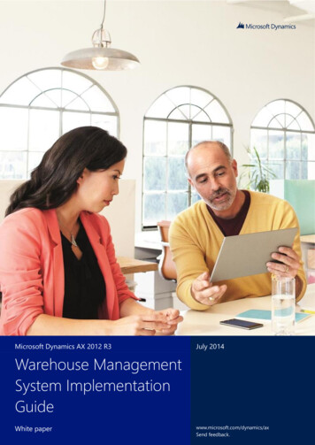 Microsoft Dynamics AX 2012 R3 July 2014 Warehouse Management System .