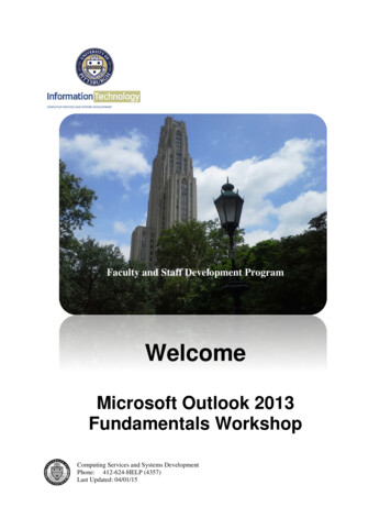 Microsoft Outlook 2013 Fundamentals Manual
