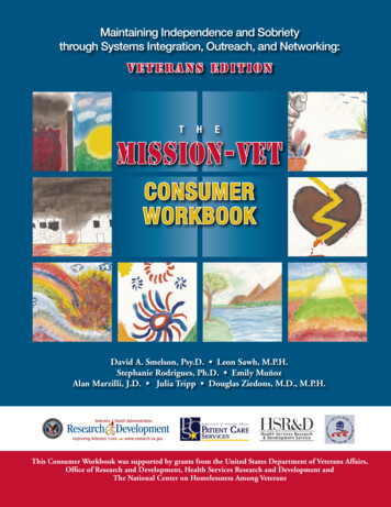 Mission Veteran Consumer Workbook - Veterans Affairs