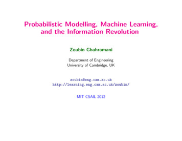 Probabilistic Modelling, Machine Learning, And The Information Revolution