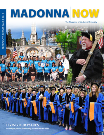 Madonna Now President's Report 2012-2013 - Madonna University