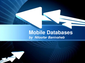 Mobile Databases - York University