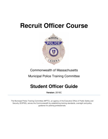 Recruit Officer Course - Capecodpoliceacademy 