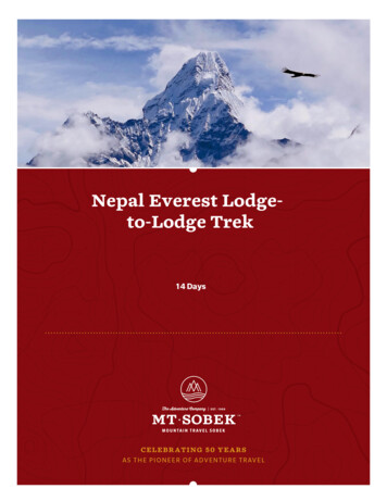 To-Lodge Trek Nepal Everest Lodge- - Amazon Web Services