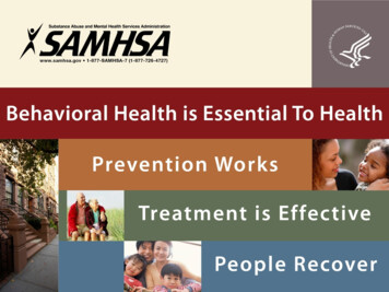 SAMHSA's Trauma-Informed And Principles - NASMHPD