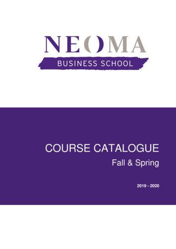 Course Catalogue - Neoma