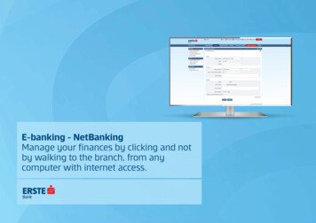 E-banking - NetBanking Manage Your Finances By Clicking And Not By .