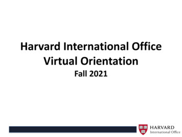Harvard International Office Virtual Orientation