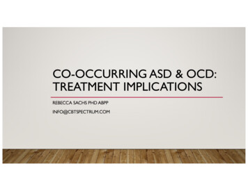 Co-occurring Asd & Ocd: Treatment Implications