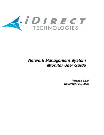 Network Management System IMonitor User Guide - LUNASAT
