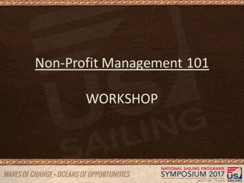 Nonprofit Management 101 - National Sailing Programs Symposium