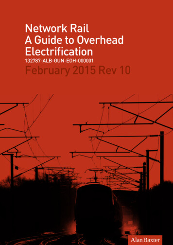 Network Rail A Guide To Overhead Electrification - Bathnes