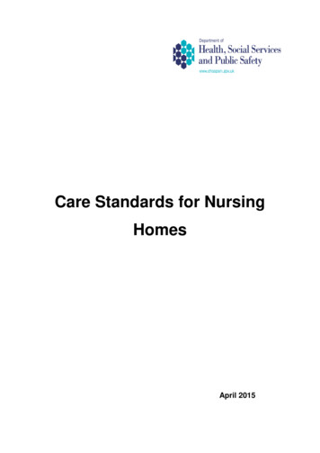 Care Standards For Nursing Homes - RQIA