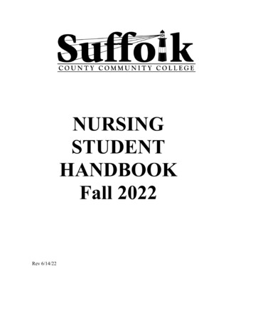 NURSING STUDENT HANDBOOK Fall 2020 - Spring 2021