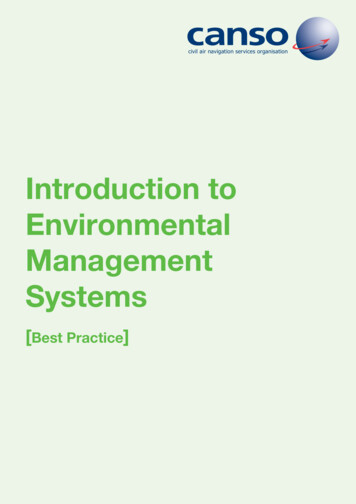 Introduction To Environmental Management Systems - ICAO